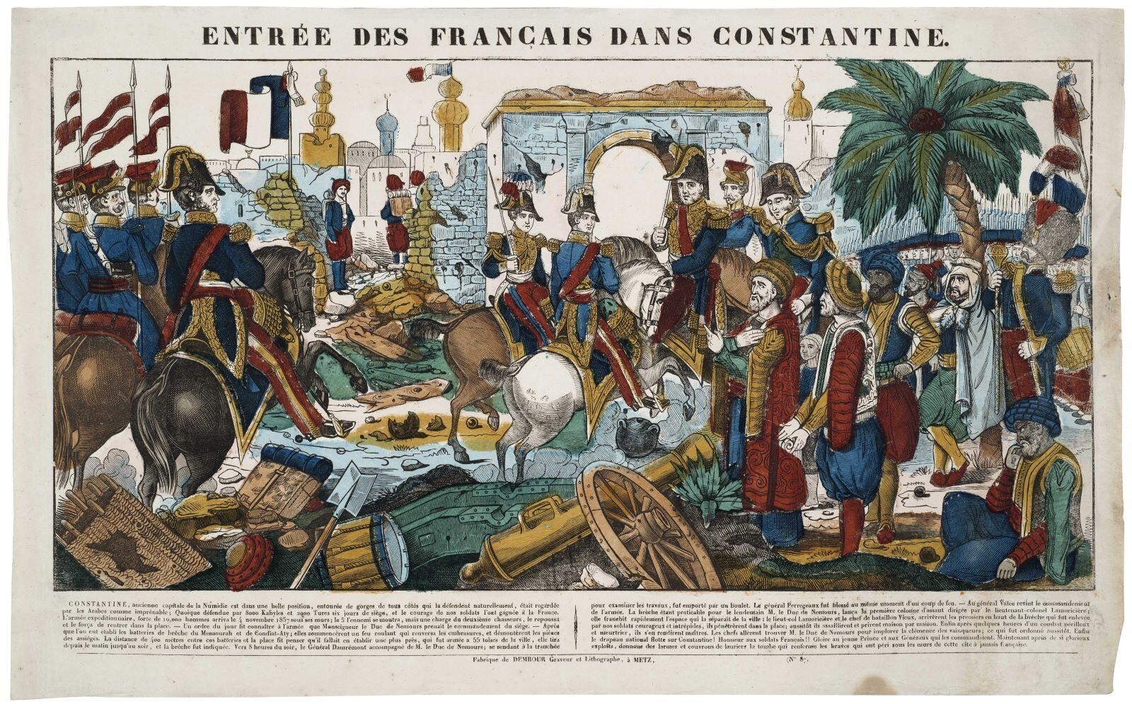 ENTRÉE DES FRANÇAIS DANS CONSTANTINE. N°87. (titre inscrit)